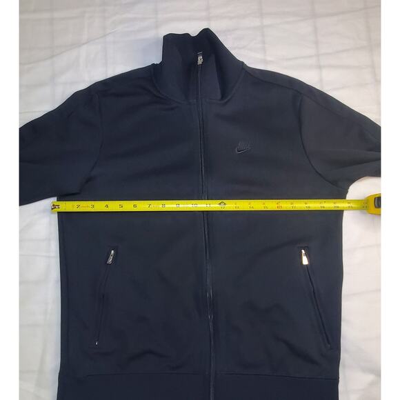 Nike Size M Golf Jacket Mens Black Standard Fit Hoodie Full Zip Long Sleeve Ca9 - Picture 4 of 8